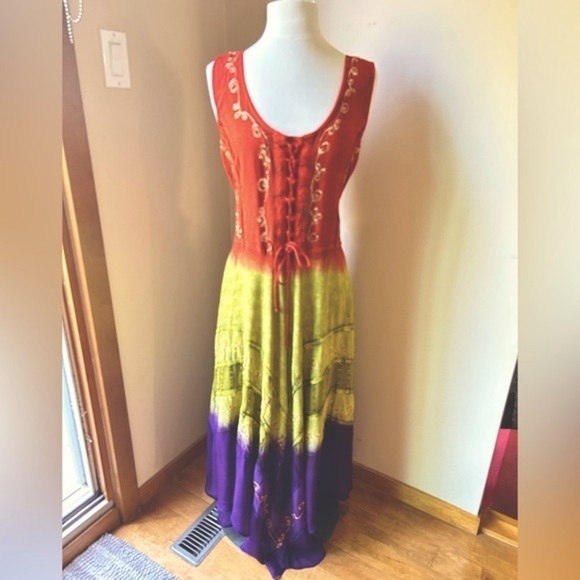 Fashion Terminal Dresses & Skirts - 37. Stunning Boho fairy core forest core Rainbow Dress